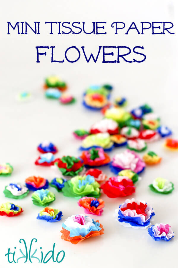 How To Make Mini Tissue Paper Flowers