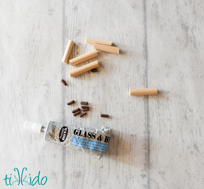 DIY dollhouse rolling pin