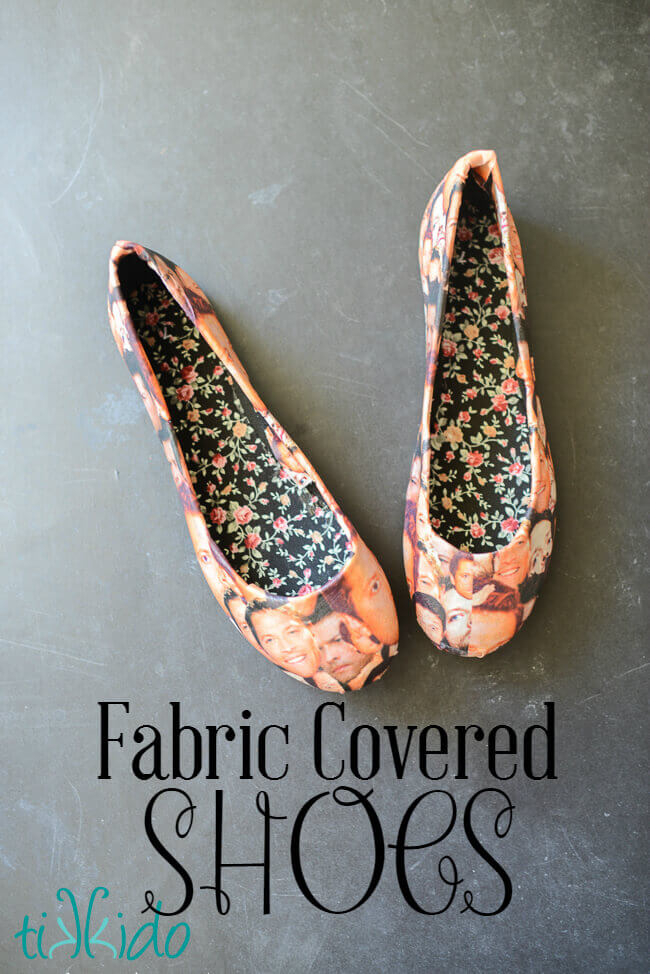 Fabric Covered Shoes Tutorial