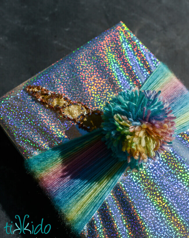 Prismatic Iridescent Cellophane VII Wrapping Paper