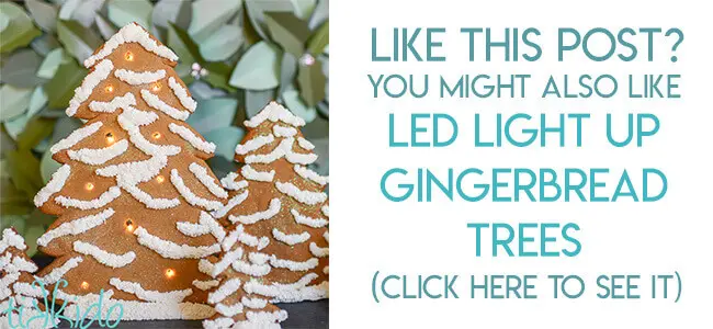 Navigational image leading reader to gingerbread tree templates.